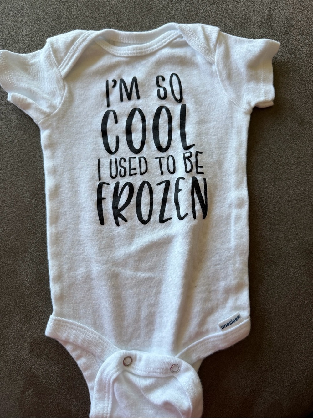 I’m So Cool I Used to be frozen IVF baby onesie 0-3 months